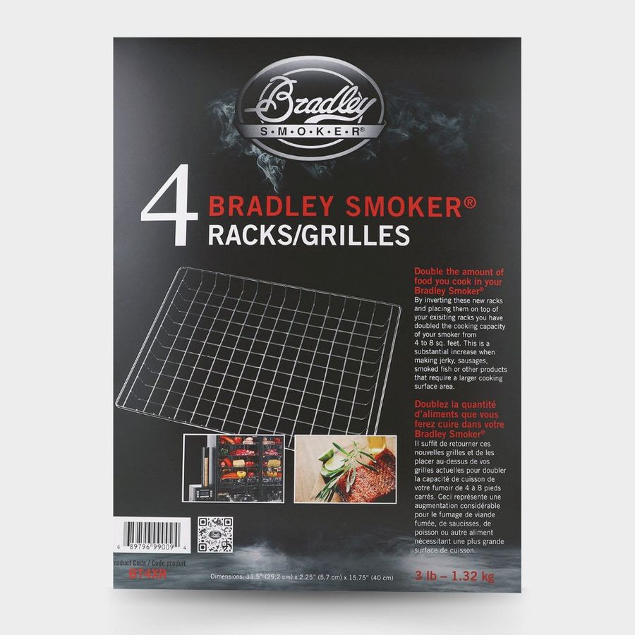 Bradley Smoker Stainless Steel Extra Rack Set - 4 Pk