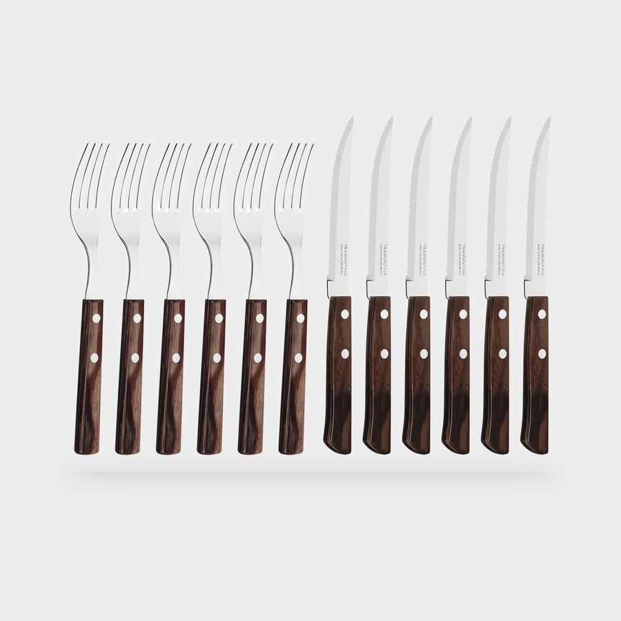 Tramontina 12-Piece Porterhouse Steak Knife and Fork Set