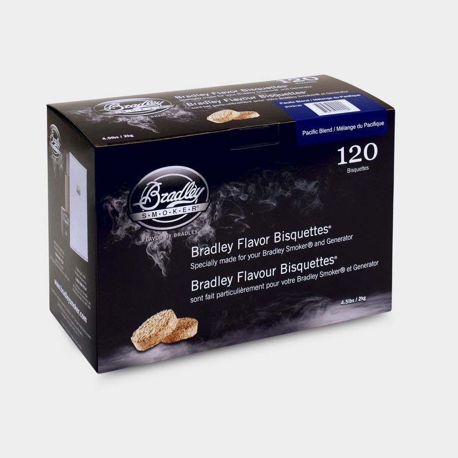 BRADLEY SMOKER BISQUETTES, PACIFIC BLEND FLAVOUR